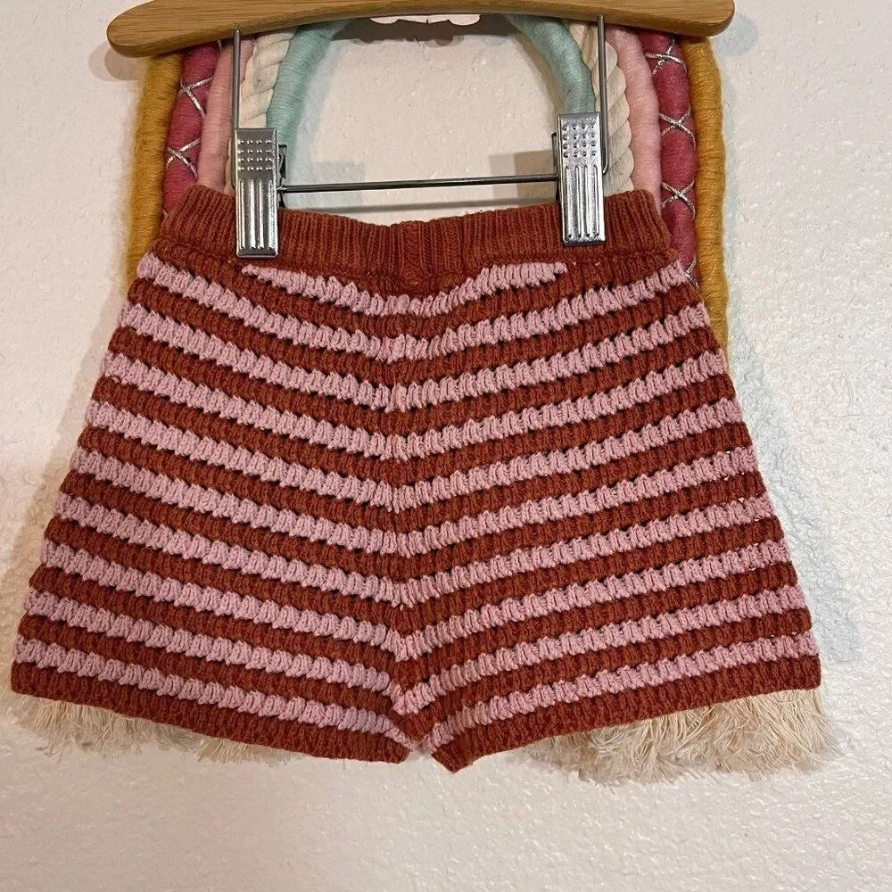 zara knit toddler shorts